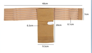 Soporte <span class=keywords><strong>de</strong></span> <span class=keywords><strong>tobillo</strong></span> trenzado <span class=keywords><strong>de</strong></span> compresión <span class=keywords><strong>de</strong></span> Spandex ligero y transpirable - Product Image 5