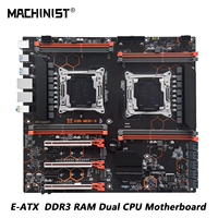 MACHINIST X99 MD8-3 Dual CPU Mainboard LGA2011-3 DDR3 8 Slot 128GB RAM C612 Chipset Motherboard