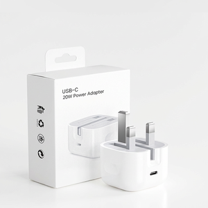 Caricabatterie PD20W Standard UK con Porta USB-C Adatto per Ricarica iPhone e Auricolari <span class=keywords><strong>Adattatore</strong></span> Pieghevole con Spina Britannica Ricarica Rapida Intelligente - Product Image 6