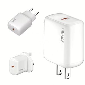 US EU UK <b>USB</b> Type C Wall Power Charger 38W A+C QC3.0 Travel <b>Adapter</b> PD 20W Charger Block for Phone 15 16 Pro Max - Product Image 1