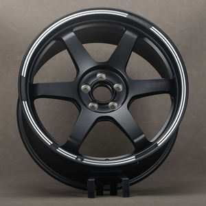 Volk ล้อรถ <span class=keywords><strong>Te37</strong></span>สำหรับรถแข่งรุ่น ultra TRACK II Saga SL 6061T6อลูมิเนียมอัลลอยด์<span class=keywords><strong>ขอบ</strong></span>ซาตินสีดำปลอมแปลงสำหรับ Honda Civic MAZDA Subaru - Product Image 5