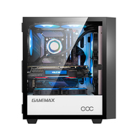 GameMax COC ARGB Mid Tower Used Gaming Case for RTX 3080 Support ATX Form Factor Plastic ABS Material 12cm Fan 7 Expansion Slots