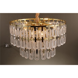 Lustre en cristal suspendu, nouveau design, éclairage, installation facile, lustre doré JY9007 - Product Image 2