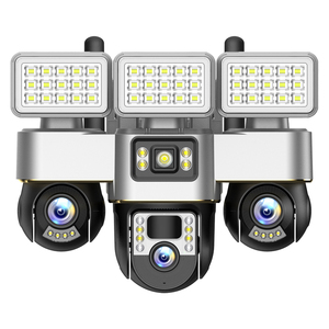 Caméra solaire à vision nocturne couleur 4G WIFI <span class=keywords><strong>3</strong></span> lentilles 8W 8000mAh AI Détection humaine Audio bidirectionnel Caméra de sécurité solaire à <span class=keywords><strong>3</strong></span> lentilles - Product Image 3