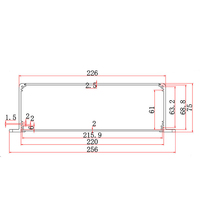 Boîtier en aluminium anodisé usiné CNC, armoire métallique, boîtier pour instruments électroniques, boîtier pour circuits imprimés