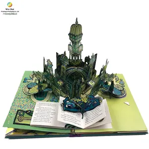 На заказ в твердом переплете всплывающая Детская открытка для рассказов, 3D-печать книг