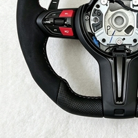 Volant en fibre de carbone avec palettes de changement de vitesse pour BMW M3 M5 X5 F10 F12 F15 F16 F18 F20 F25 F22 F30 F32 F34 F36 F80 F87 E70 E90