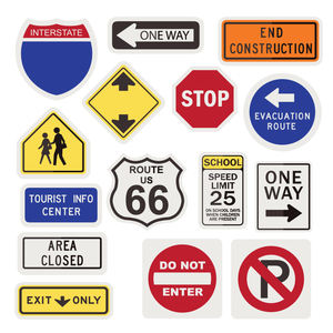 لوحة علامات تحذير عاكسة لسلامة المرور قابلة للتخصيص - Product Image 6