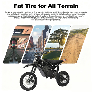 Motocicleta Todoterreno de 3000W con Instrumento LCD, Capacidad de Carga de 265LBS, Motocicleta Deportiva para Adultos y Adolescentes - Product Image 2