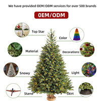 Arbre de Noël en PE PVC, prix EXW, vente en gros, pour la décoration de la maison et des fêtes, personnalisable