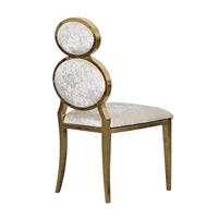 Chaise Trône Royale Élégante en Acier Inoxydable au Design Contemporain, Stable et Durable pour Usage Commercial et Hôtelier