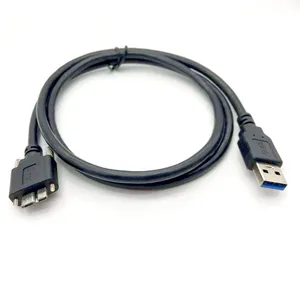 USB 3.0 Micro B data cables Type a male to micro b With Double Screw Lock Industrial Camera Usb3 Vision Cablees