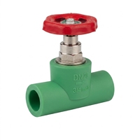 Vanne en S en acier inoxydable PPR, raccordement par fusion thermique, résistante à la corrosion, DN15 DN20 DN25, vanne d'arrêt pour conduite d'eau