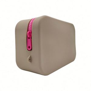 <b>Extra</b> <b>Large</b> Fashionable Women's Crossbody Shoulder Bag Waterproof Silicone Makeup Case Cosmetic Wallet Zipper Coin Purse Brush - Product Image 3