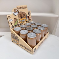 Nouveauté : Porte-clés en capsule de capybara de dessin animé, boîte à surprises, jouets créatifs, porte-clés mystère, boîte mystère, poupée jouet