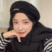 Nouvel Arrivage – Chapeau Béret Coréen pour Adulte – Chaud, Respirant et Réglable – Style Octogonal Rétro Littéraire 3D pour le Quotidien et les Voyages