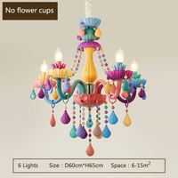 Lustres en cristal coloré de style européen, éclairage décoratif en verre pour chambre à coucher, salon, maison de poupée Gabbys, suspendu