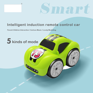 سيارة تحكم عن بعد صغيرة 5 في 1 من دوويلين، شاحنة سكة حديدية سحرية تعمل بالحث، وضع التحكم عن بعد 2.4 جيجا، وضع المتابعة، سيارة تحكم عن بعد مع موسيقى للأطفال - Product Image 5