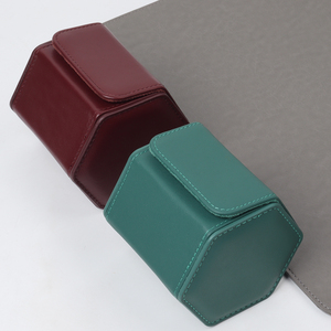 กล่องเก็บนาฬิกาแบบกำหนดเองแบบม้วนหนังกล่องเก็บนาฬิกาเดินทางแบบ2 3ช่องสุดหรู - Product Image 1