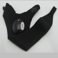 Nouveau design LED extérieur demi-doigt illumination gants réparation sport pêche doigt lampe de poche gants vélo lumière gants nuit