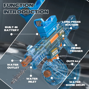 Đầy đủ tự động tải lại lớn capacitylight up điện nước súng chụp chơi trò chơi ump45 mạnh mẽ mực Súng trẻ em Đồ chơi ngoài trời - Product Image 4
