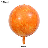 Globos de Látex al por Mayor de 22 Pulgadas con Diseño de Cielo Estrellado 4D, Sol, Luna, Espacio y los Ocho Planetas Principales, Ecológicos, Duraderos, para el Día de la Madre