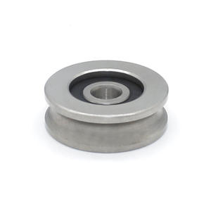 S626RS Stainless Steel Deep Groove Ball Bearing <b>Guide</b> Rail Moving Pulley U-Shaped Roller 6*26*8.5mm <b>Rope</b> Roller - Product Image 1