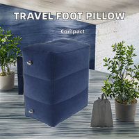 Repose-pieds gonflable pliable portable, coussin d'appui pour les pieds, repose-pieds pour avion, repose-jambes pour un confort en déplacement