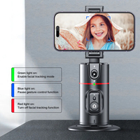 Harga Murah 360 kepala pelacak Gimbal PTZ pelacak P02 Desktop panorama langsung braket ikuti pengenalan wajah AI
