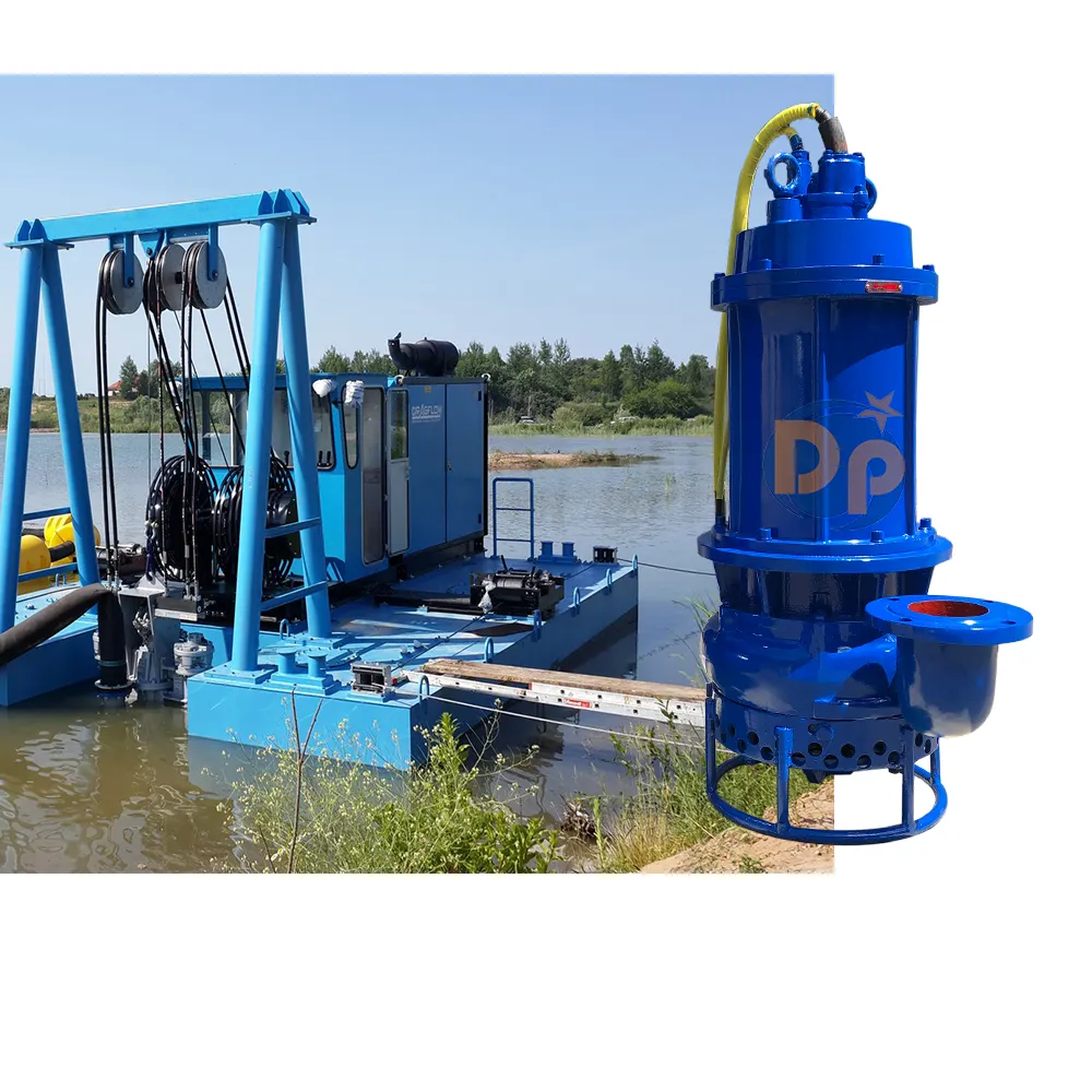 Electric Driven Excavator Submersible Sand Dredging Vertical Slurry Pump Submersible Slurry Pump