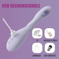 Vibrateur féminin en silicone imperméable avec 7 modes, fonctionnement silencieux à 50 dB, non lubrifié, jouet de massage pour femmes adultes