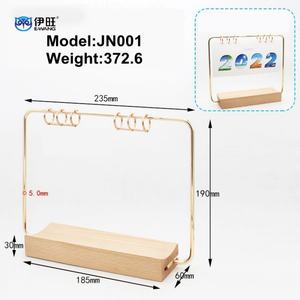 Ewang Custom Logo <b>Desk</b> Calendar Shelf Wooden Base Table Calendar - Product Image 4