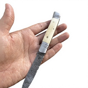 Navaja Plegable de Acero de Damasco con Mango de Madera, Alta Calidad, Multifuncional, Grado Industrial OEM, Garantía de 3 Años, para Minoristas, 59-60HRC - Product Image 2