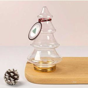 430mlクリスマスツリーユニークなプラスチック製の瓶スクリューキャップ付き食品保存キャンディー容器クリアプラスチックボトルクリエイティブ形状ギフト - Product Image 4
