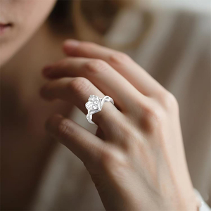 Guci cincin untuk abu baja nirkarat bunga mawar Urn cincin tahan terus cinta tempat abu kenang-kenangan perhiasan kremasi cincin - Product Image 4