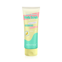 Private Label Oem Organc Slagroom Natuurlijke Body Wash Zout Suiker Exfoliërende Hydraterende Bessen Bananenmelk Whitening Body Scrub