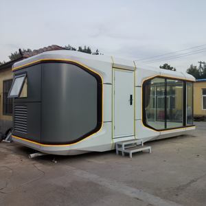 2024 Hot Application Steel Frame Space <strong>Capsule</strong> Fast Constructed Houseboat Greenhouses Exterior Sandwich Panel Bedroom <strong>Bathroom</strong> - Product Image 6