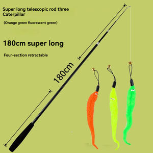Interaktiver Vierfach-Teleskop-Glasfaser-Spielstab für Katzen mit Austauschbarem Kopf zur Selbstbeschäftigung, Mindestbestellmenge 10 Stück, Einfach - Product Image 6