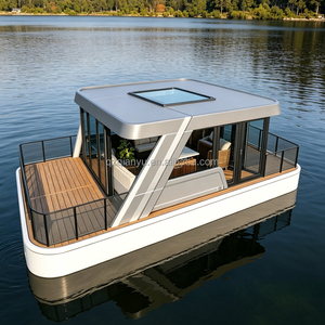Villa <span class=keywords><strong>Flotante</strong></span> de Lujo, Casa <span class=keywords><strong>Flotante</strong></span> Moderna de Aluminio de 6m para Visitas Turísticas a Lagos Panorámicos y Alojamiento de Alta Gama - Product Image 1