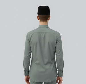 Fournisseur Malaisien Raya 2025 Moden Jubah Femme Plissé Sans Repassage Tricoté Sejuk Coupe Classique S-5XL En Stock B2B Automne - Product Image 4