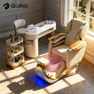 Nuevo Mobiliario de Lujo para Salón de Uñas Sillas de Pedicura sin Tuberías ni Fontanería Silla de Masaje para Manicura y Pedicura con Spa para Pies - Product Image 3