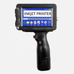 Label Sticker Best before semi automatic portable expire date printing batch coding machine handheld inkjet printer gun