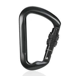 JRSGS UIAA 30kN Screw Lock Gate Carabiner For Climbing Activity Aluminum Carabiner Snap Hook S7112B