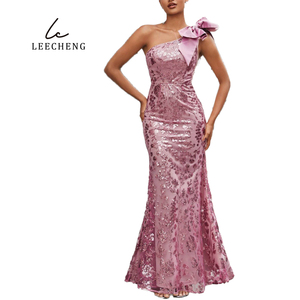 Splendido abito con perline a tracolla abito da sera formale da <span class=keywords><strong>donna</strong></span> elegante abito da sposa palla adatto <span class=keywords><strong>per</strong></span> <span class=keywords><strong>la</strong></span> <span class=keywords><strong>laurea</strong></span> - Product Image 5