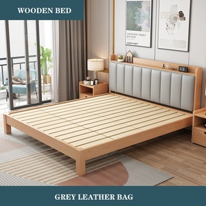 Muebles de Dormitorio al por Mayor, Cama King Size de Madera Ecológica, Estilo Moderno, Color Madera, MW42501, Cuna de Madera MW42501 - Product Image 5