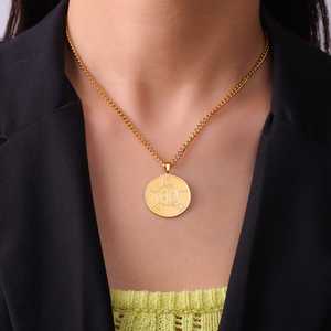 Collar con Colgante de Buena Suerte Myshape, Talismán Mágico de <span class=keywords><strong>Abraxas</strong></span> para Controlar tu Vida, Amuleto de Dinero, Collar de Acero Inoxidable - Product Image 4