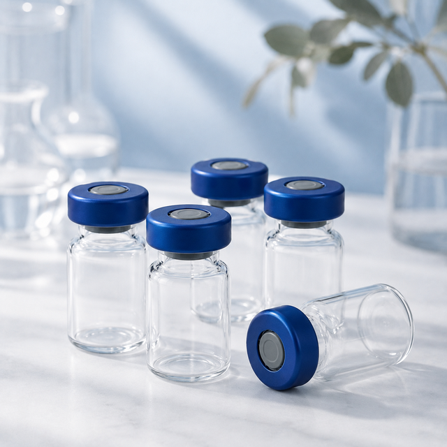 3ml 5ml 10ml Type I Borosilicate Glass Vial Pharmaceutical Tubular Injection Vial With Rubber Stopper And Aluminum Crimp Cap
