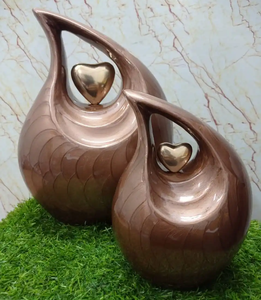 Urna de cremación para adultos de aluminio de alta calidad, acabado mate, Color personalizado, venta al por mayor, precio bajo, tarro para cenizas conmemorativas, suministros funerarios - Product Image 3