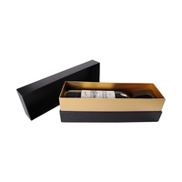 Luxury Custom Packaging Recycle Cardboard Paper Gold Bottle Champagne Wine Box