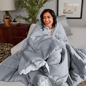 Ensemble de couette de qualité hôtelière supérieure, doux, respirant, chaud et léger, fournisseur en gros, OEM personnalisé - Product Image 3